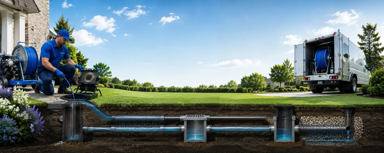 Outdoor drain cleaning information for Monroeville, OH
