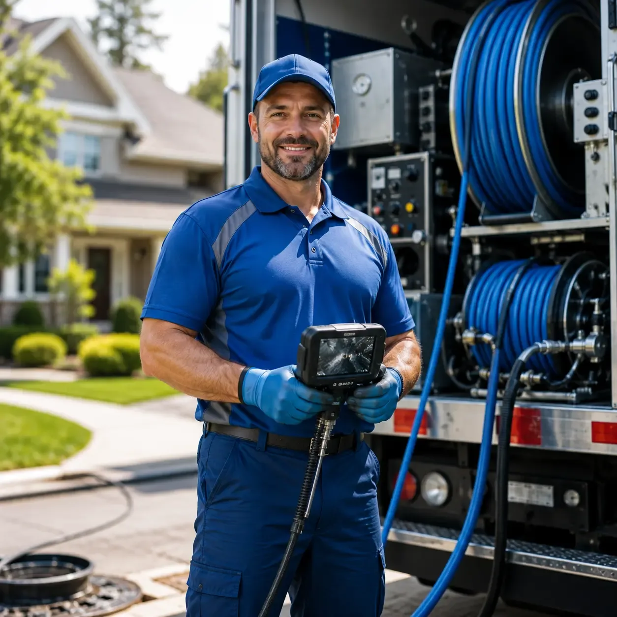 Local outdoor drain cleaning specialists in Monroeville, OH
